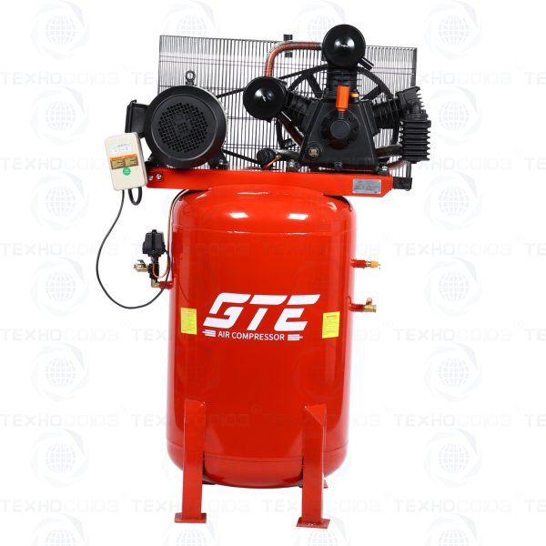 GTE-MR4B300700A Компрессор поршневой ременной 380В 700л/мин. ресивер-300л вертикальный