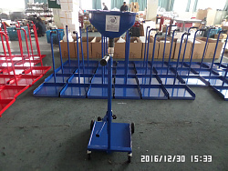 TS-2106 (XH-ODT-F) Тележка для сбора масла под бочку 60л.