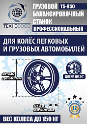 Комплект TS-26D Шиномонтажный стенд+TS-950 Балансировочный станок
