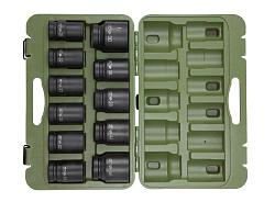 Набор головок для ручного гайковерта 1", 11 шт.