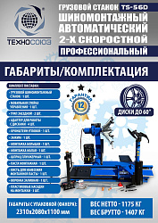 Комплект TS-56D Шиномонтажный стенд+TS-950 Балансировочный станок